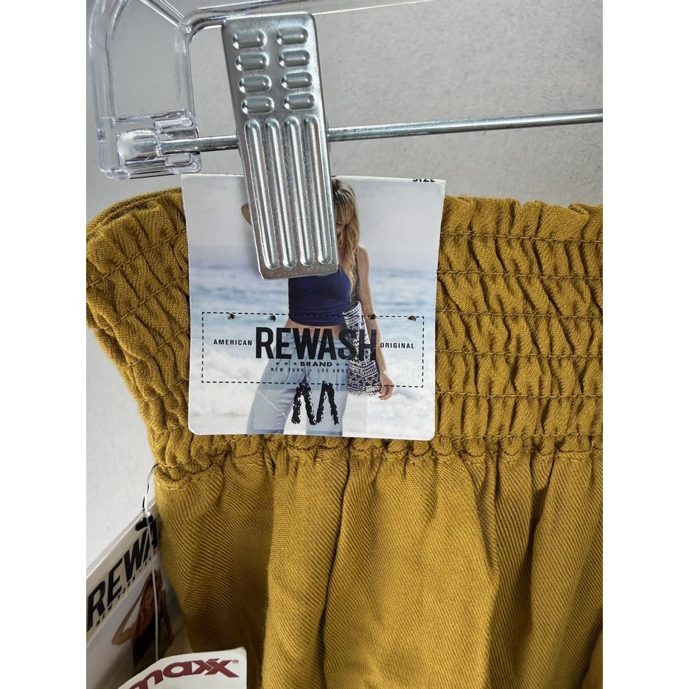 Rewash‎ Yellow Ochre Wide Leg Culottes Palazzo Pants Womens M NWT - Picture 8 of 12